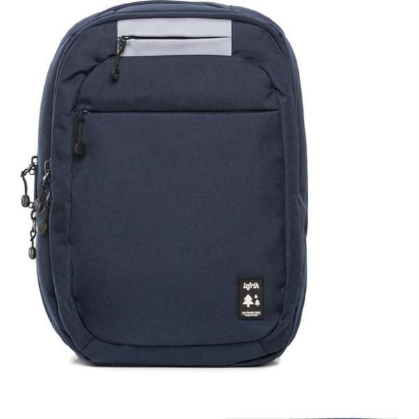 Lefrik 101 Reflective Laptop Rugzak - Eco Friendly - Recycled Materiaal - 14 inch - Donkerblauw Lefrik 101 Reflective Laptop Rugzak - Eco Friendly - Recycled Materiaal - 14 inch - Donkerblauw