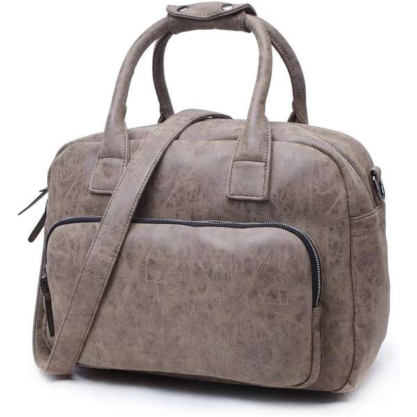 Wimona Alessia 1106 Schoudertas / Laptoptas - 15,4 inch - Taupe Wimona Alessia 1106 Schoudertas / Laptoptas - 15,4 inch - Taupe