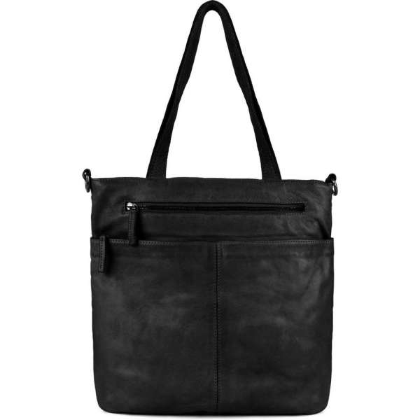 DSTRCT Harrington Road Leren Shopper L - Zwart DSTRCT Harrington Road Leren Shopper L - Zwart