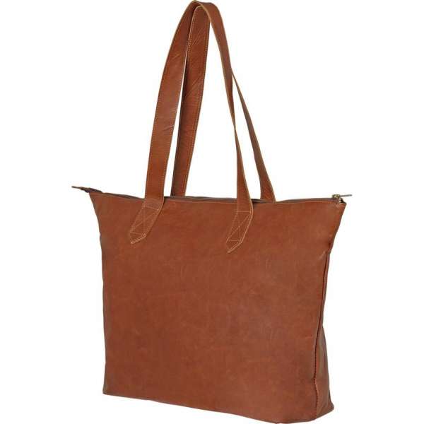 Johnny Fly Leather Dames Schoudertas Bruin Johnny Fly Leather Dames Schoudertas Bruin