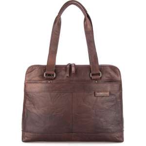 Laptoptas met Tablet vak - Donkerbruin