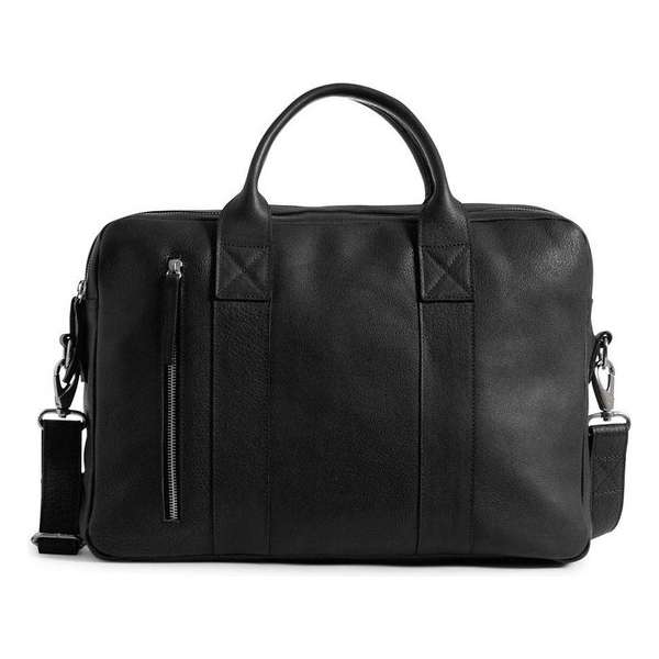 Still Nordic Dundee Leren Laptoptas 2 Vaks - 13 inch - Zwart Still Nordic Dundee Leren Laptoptas 2 Vaks - 13 inch - Zwart