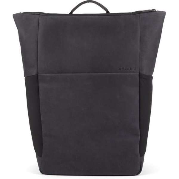 Salzen Vertiplorer Plain Backpack Leather Charcoal Black Salzen Vertiplorer Plain Backpack Leather Charcoal Black