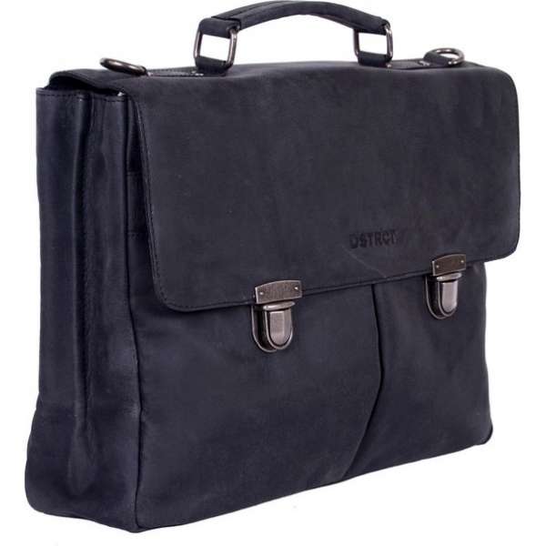 DSTRCT Wall A4 Aktetas - Business Laptoptas - 15,4 inch laptopvak - Sleutelhanger - Zwart DSTRCT Wall A4 Aktetas - Business Laptoptas - 15,4 inch laptopvak - Sleutelhanger - Zwart