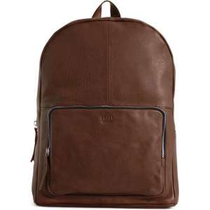 Still Nordic Luke Leren Laptop Rugzak - 14 inch - Bruin