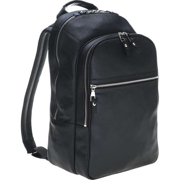 Oblac ® Leren rugzak - Geschikt voor 15 inch laptops - Floater zwart volledig kalfsleer - Handgemaakt door ambachtslieden Oblac ® Leren rugzak - Geschikt voor 15 inch laptops - Floater zwart volledig kalfsleer - Handgemaakt door ambachtslieden