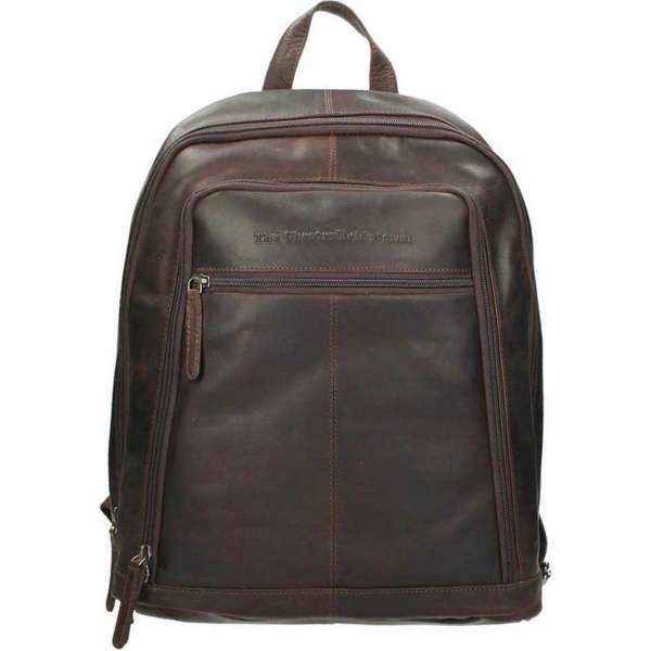 Chesterfield James Leren Laptop Rugzak - 14 inch - Bruin Chesterfield James Leren Laptop Rugzak - 14 inch - Bruin
