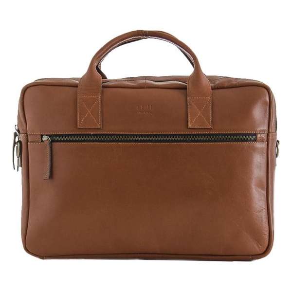 Still Nordic Clean Brief 2 Laptoptas 15 inch Cognac