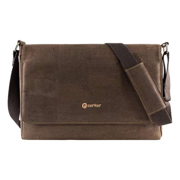 Corkor CK148C Vegan Messenger Dark Brown Corkor CK148C Vegan Messenger Dark Brown