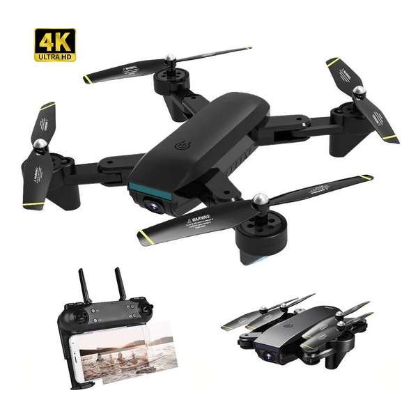 Drone met 4K UHD Camera | WiFi live drone | Quadrocopter | 50x zoom | Zwart Drone met 4K UHD Camera | WiFi live drone | Quadrocopter | 50x zoom | Zwart