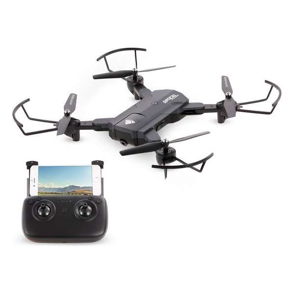 Shark Selfie Drone - Super Boost Combo - FPV Drone - Speed Control - Altitude Hold - Zwart Shark Selfie Drone - Super Boost Combo - FPV Drone - Speed Control - Altitude Hold - Zwart