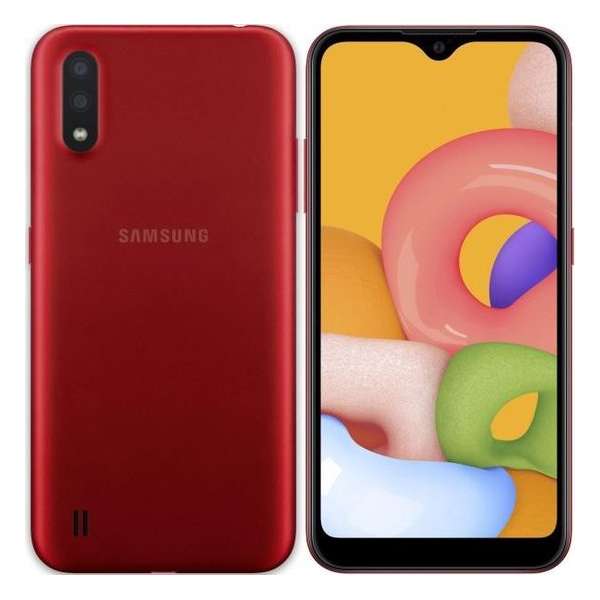 Samsung Galaxy A01 2020 | Dual-Camera | Dual-Sim | Rood|SD Card 16GB + Hoesje + Beschermglass + Nederlandse Sim card Samsung Galaxy A01 2020 | Dual-Camera | Dual-Sim | Rood|SD Card 16GB + Hoesje + Beschermglass + Nederlandse Sim card