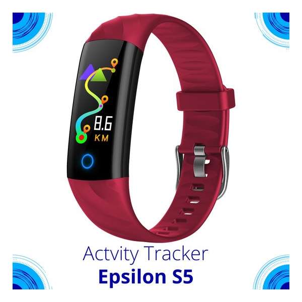 Activity Tracker Dames met Hartslagmeter - Waterdicht - Rood Activity Tracker Dames met Hartslagmeter - Waterdicht - Rood