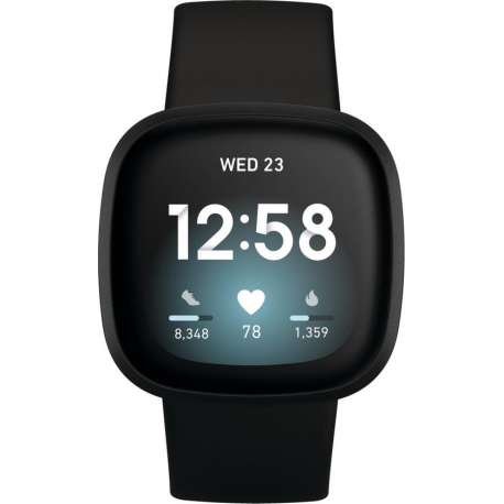Fitbit Versa 3 - Smartwatch - Zwart