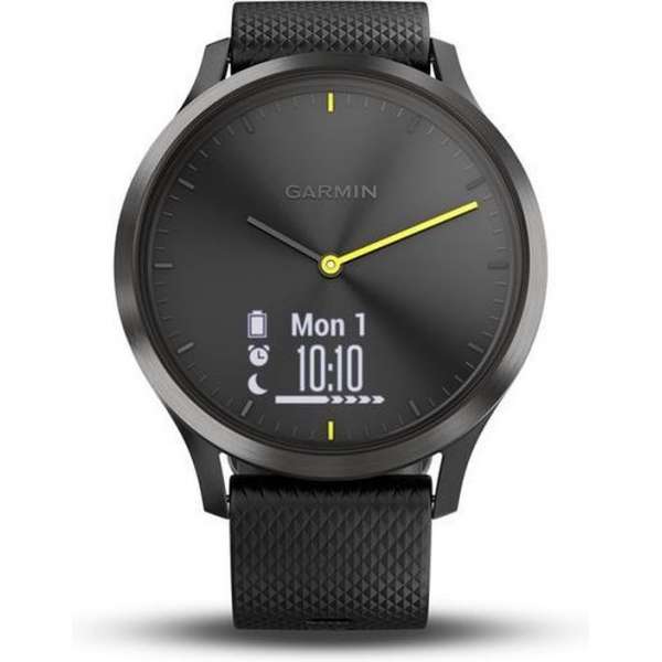 Garmin Vivomove HR - Hybride Smartwatch - 43 mm - Zwart Garmin Vivomove HR - Hybride Smartwatch - 43 mm - Zwart