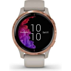 Garmin Venu - Smartwatch - 43 mm - Beige/roségoud