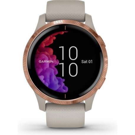 Garmin Venu - Smartwatch - 43 mm - Beige/roségoud
