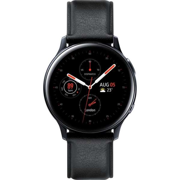 Samsung Galaxy Watch Active2 - Stainless steel - 40mm - Zwart Samsung Galaxy Watch Active2 - Stainless steel - 40mm - Zwart