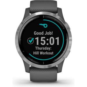 Garmin Vivoactive 4 - Smartwatch - 45 mm - donkergrijs/zilver