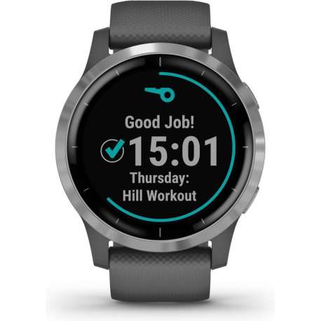 Garmin Vivoactive 4 - Smartwatch - 45 mm - donkergrijs/zilver