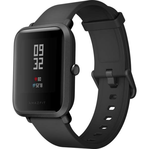 Xiaomi Huami Amazfit BIP - Smartwatch - Zwart Xiaomi Huami Amazfit BIP - Smartwatch - Zwart