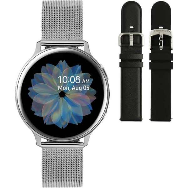 Samsung Galaxy Watch Active2 - Staal - Milanese Band - 40mm - Special Edition - Zilver Samsung Galaxy Watch Active2 - Staal - Milanese Band - 40mm - Special Edition - Zilver