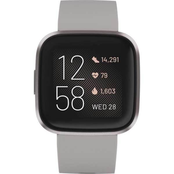Fitbit Versa 2 - Smartwatch - Steengrijs Fitbit Versa 2 - Smartwatch - Steengrijs