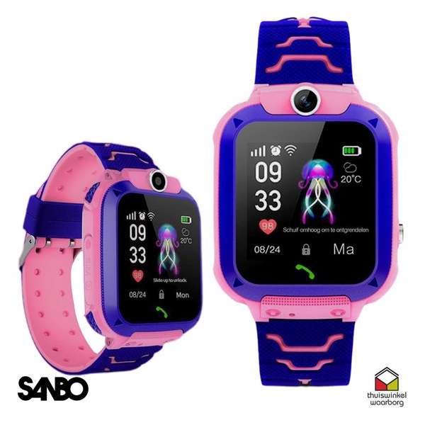 Sanbo Q17 - Kinder Smartwatch - Roze - GPS & WiFi - kinderen - smartwatches - gps tracker - Sanbo Q17 - Kinder Smartwatch - Roze - GPS & WiFi - kinderen - smartwatches - gps tracker -