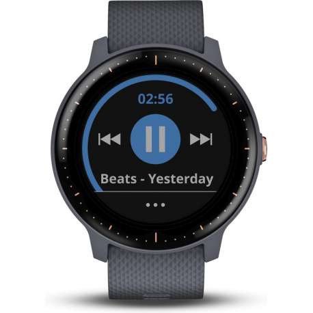 Garmin Vivoactive 3 Music - Smartwatch - 43 mm - Graniet Blauw