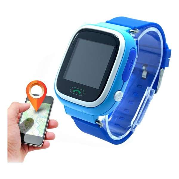 KUUS. GPS horloge kind, smartwatch voor kinderen met GPS tracker - Blauw
