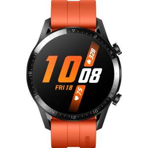 Huawei Watch GT 2 - Smartwatch - 46mm - Oranje - Fluoroelastomer band