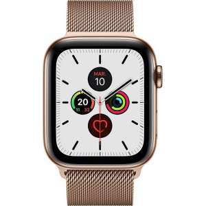 Apple Watch Series 5 GPS - Cellular - 44 mm - Milanese goud