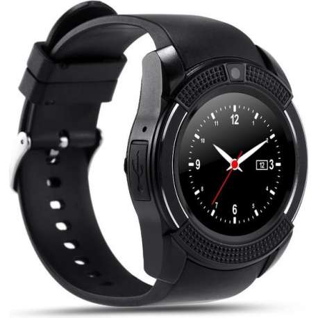 SmartWatch-Trends SWT8 SmartWatch - Met SIM Kaart Slot -  Camera - Zwart
