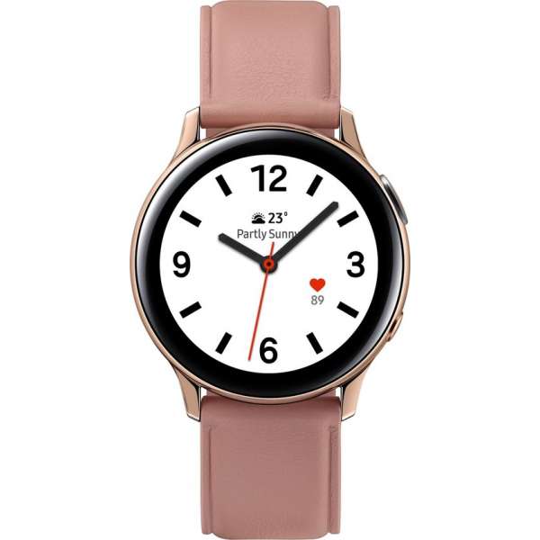 Samsung Galaxy Watch Active2 - Stainless steel - 40mm - Goud/Roze Samsung Galaxy Watch Active2 - Stainless steel - 40mm - Goud/Roze