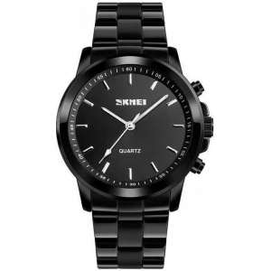 Skmei Quartz 1324 - Hybride Smartwatch - Zwart/kwarts