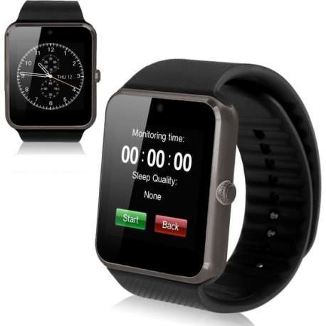 SmartWatch - Bluetooth - Android - Zwart