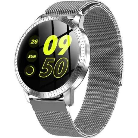 OPTIBLE® Volta - Smartwatch - Heren en Dames - Zilver - Metaal