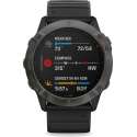 Garmin fenix 6X Sapphire DLC - 51 mm - Zwart/grijs
