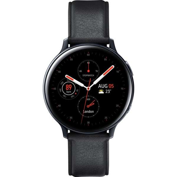 Samsung Galaxy Watch Active2 - Stainless steel - 44mm - Zwart Samsung Galaxy Watch Active2 - Stainless steel - 44mm - Zwart