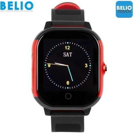 BELIO©TOUCH – GPS horloge kind – Zwart/Rood