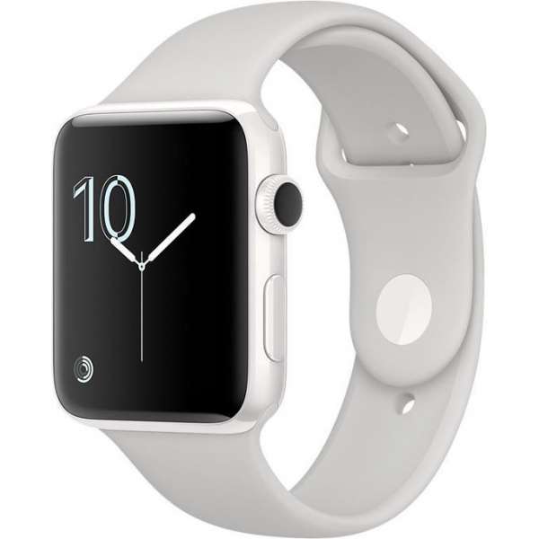 Aple Watch 2 Edition - 38mm - Sportband - Zilver/Wit