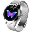 DrPhone L10 Series -  Vrouwen Smartwatch + Stappenteller – Waterproof - Milanese Band – Zilver