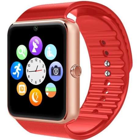 SmartWatch-Trends GT08 - Smartwatch - Rood/Roze