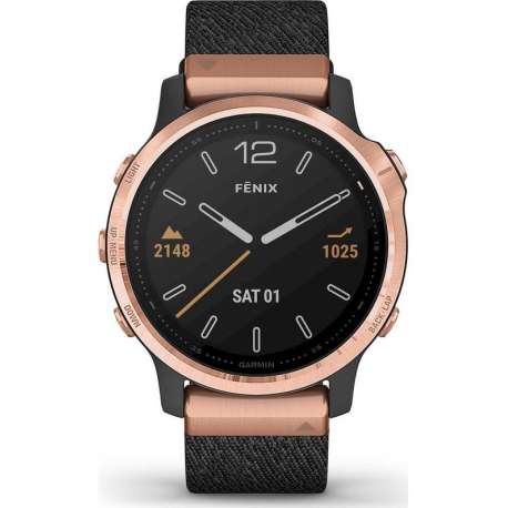 Garmin 010-02159-37 Fenix 6s Smartwatch Dames Black/rosé sapphire