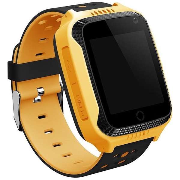 Mayma Kinder GPS Horloge - Geel - Smartwatch - Flashlight - Inclusief Track App - Inclusief simkaart