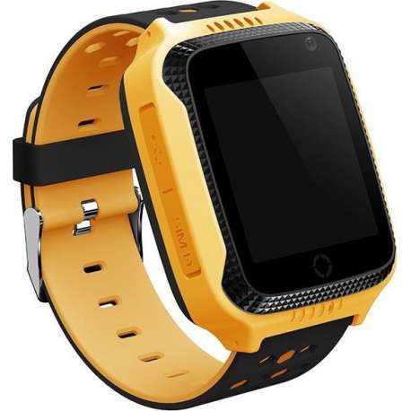 Mayma Kinder GPS Horloge - Geel - Smartwatch - Flashlight - Inclusief Track App - Inclusief simkaart