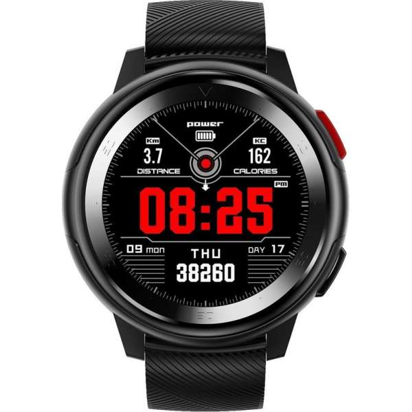 DrPhone PureSport3 - Smartwatch  - Stappenteller - Steel Black