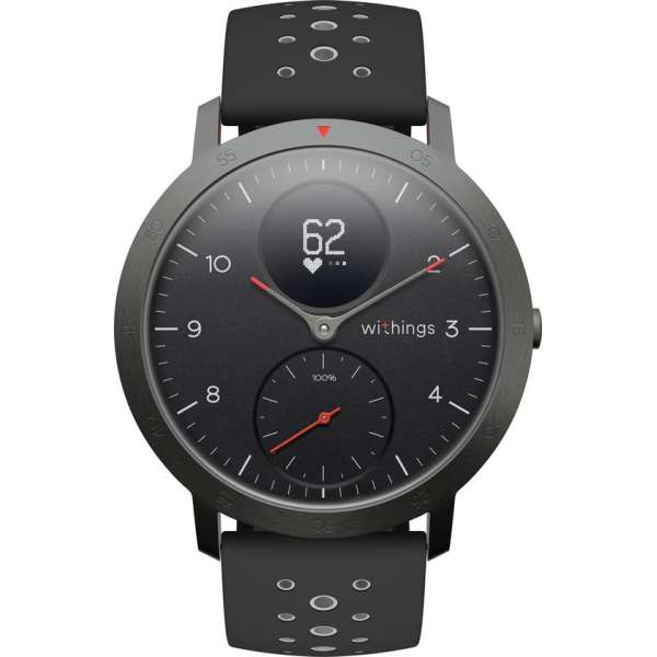 Withings Steel HR Sport -  Hybride Smartwatch - zwart