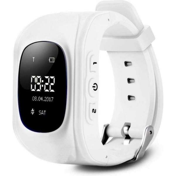 Kinder GPS Horloge - Wit - Smartwatch - Inclusief Track App
