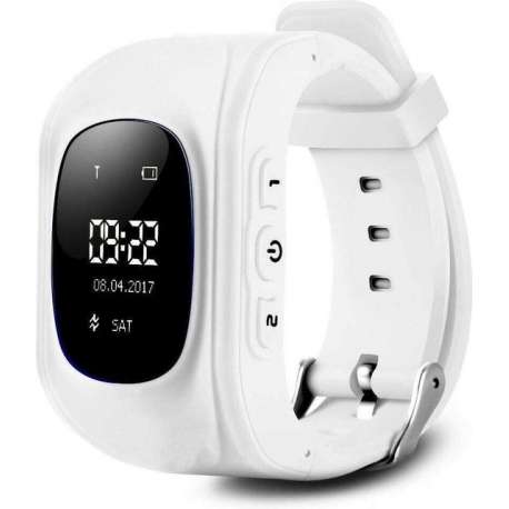 Kinder GPS Horloge - Wit - Smartwatch - Inclusief Track App